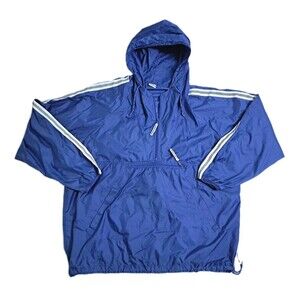 Vintage 90’s Old Navy Anorak Rain Jacket Mens Large Blue Pullover Windbreaker